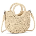thumbnail image 1 of LOUEBICA Small Straw Crossbody Bag for Women Woven Summer Shoulder Phone Purse Beach Handbag for Vacation, 1 of 9