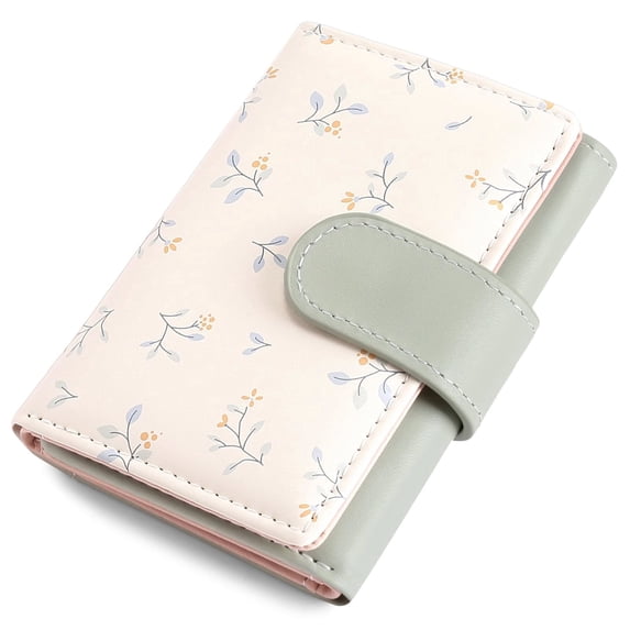LOUEBICA Small Wallets for Women Trifold Vegan Leather Wallet RFID Blocking Card Holders with ID Window