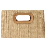 LOUEBICA Straw Clutch Handbags Summer Clutch Woven Boho Beach Bags Straw Purses for Women
