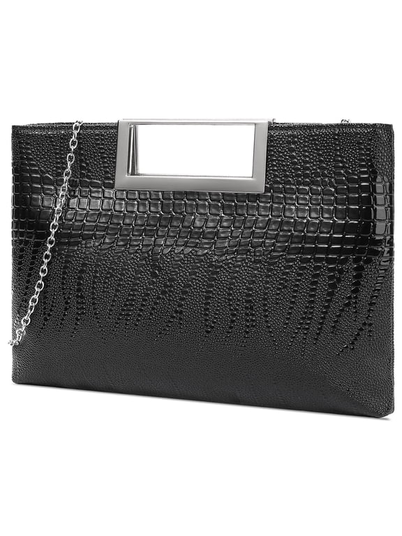 Vegan Leather Handbag Clutch Purses for Women Formal Stylish Evening Clutch for Weddings, Proms, Cocktail