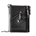 thumbnail image 1 of LOUEBICA Wallet for Men Large Capacity RFID Blocking Leather Bifold Wallet with Double Zipper Pockets and Front Zipper Pocket, 1 of 5