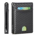 thumbnail image 1 of LOUEBICA Wallet for Men Leather Slim Bifold Card Holder RFID Blocking Minimalist Front Pockets Wallet with Money Clip, 1 of 5