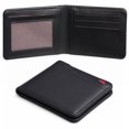 thumbnail image 1 of LOUEBICA Men's Bifold PU Leather Wallet RFID Blocking Wallet Minimalist Front Pocket Wallet for Men, 1 of 5