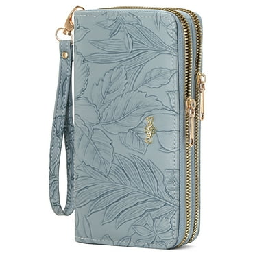 LOUEBICA Wallet for Women Clutch Double Zip Around Credit Card Holder Leather Women's Wallet Large Capacity