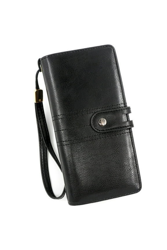 Women's Wallet Large Capacity RFID Blocking Leather Wristlet Clutch Credit Card Holder Wallets for Women
