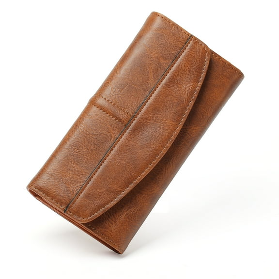 LOUEBICA Womens Wallet Large Capacity Leather RFID Blocking Wallets for Women Clutch Credit Card Holder with Zipper Pocket