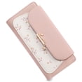 thumbnail image 1 of LOUEBICA Womens Wallet Vegan Leather Long Ladies Wallets RFID Blocking Bifold Card Holder with Floral Pattern Zipper Pocket, 1 of 8