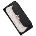 thumbnail image 1 of LOUEBICA Womens Wallet Vegan Leather Long Ladies Wallets RFID Blocking Bifold Card Holder with Floral Pattern Zipper Pocket, 1 of 8