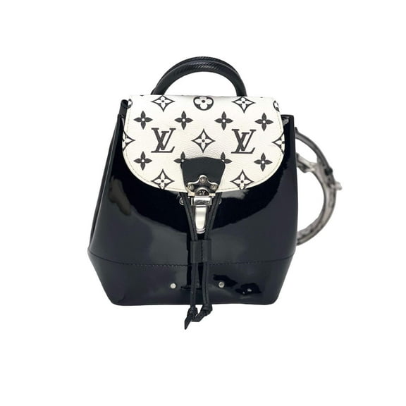 LOUIS VUITTON Hot Springs Backpack White Monogram and Patent Leather