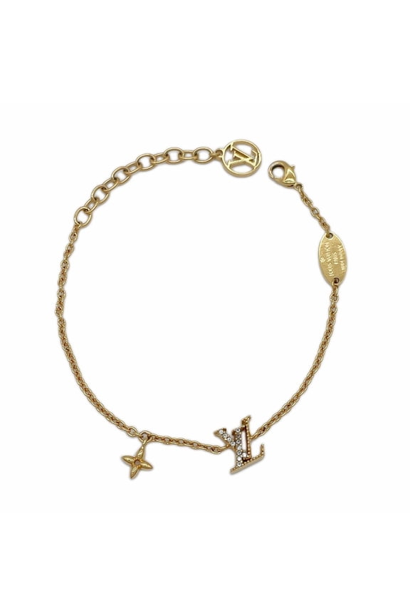 Pre-Owned LOUIS VUITTON LV Iconic Bracelet Metal Gold Women's