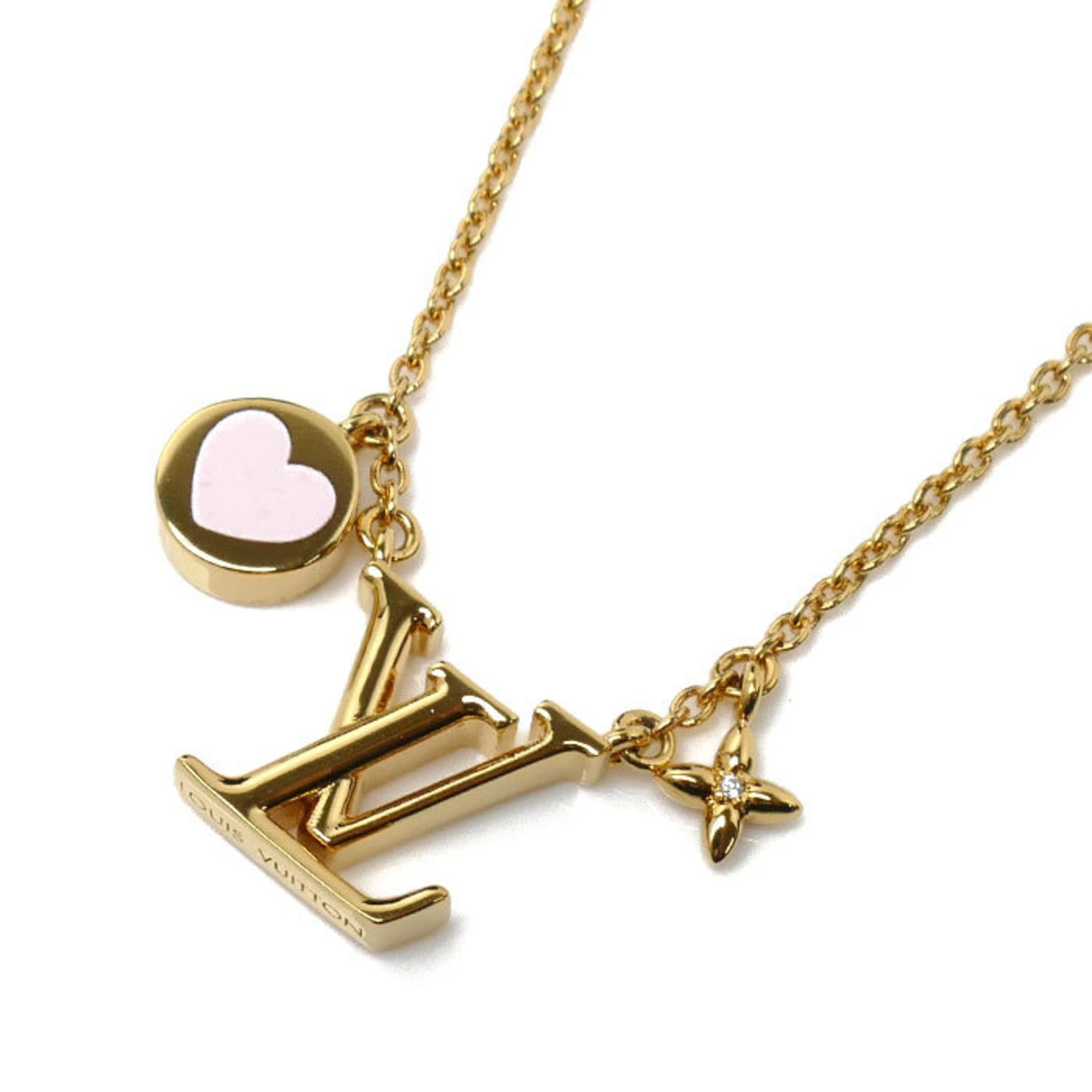 Pre Owned LOUIS VUITTON Louis Vuitton LV Iconic Heart Necklace M01424 6 
