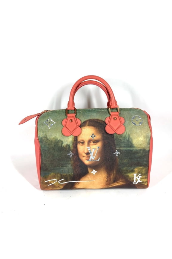 Pre-Owned LOUIS VUITTON Louis Vuitton M43372 Masters Collection Speedy 30 Mona Lisa Boston Bag...