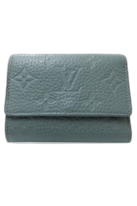 Pre-Owned LOUIS VUITTON Louis Vuitton Tri-fold Wallet M14143 Portefeuille Pilot Misty Lake...