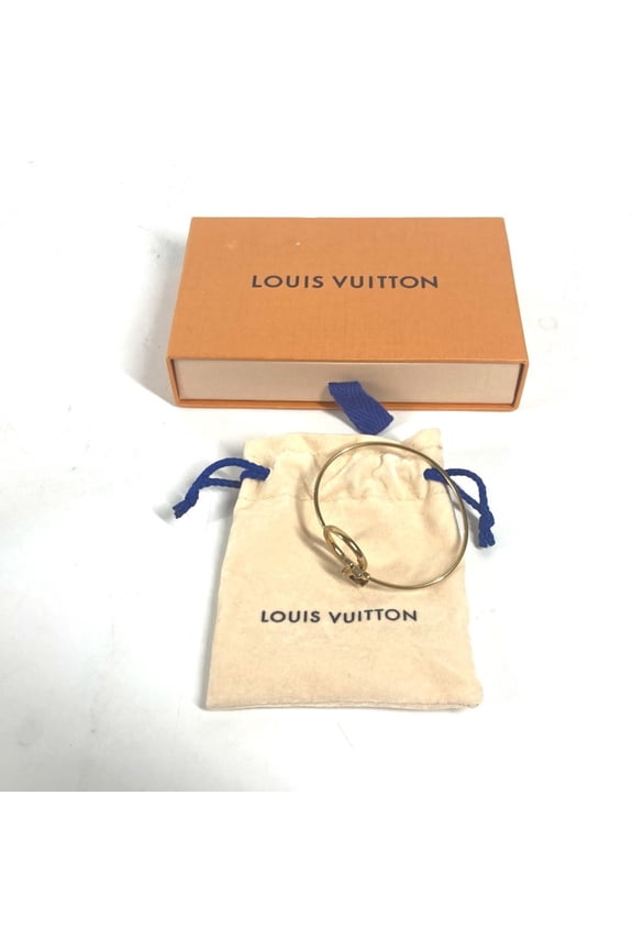 Pre-Owned LOUIS VUITTON M00766 Bracelet Rigid LV Eclipse Bangle Metal Women's Gold G-240925-40
