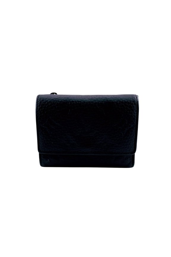 Pre-Owned LOUIS VUITTON M82556 Portefeuille Pilot Taurillon Bi-fold Wallet, Black