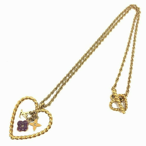 Pre-Owned LOUIS VUITTON Pendant Sweet Monogram In My Heart Necklace M65856 Women's... (Good)