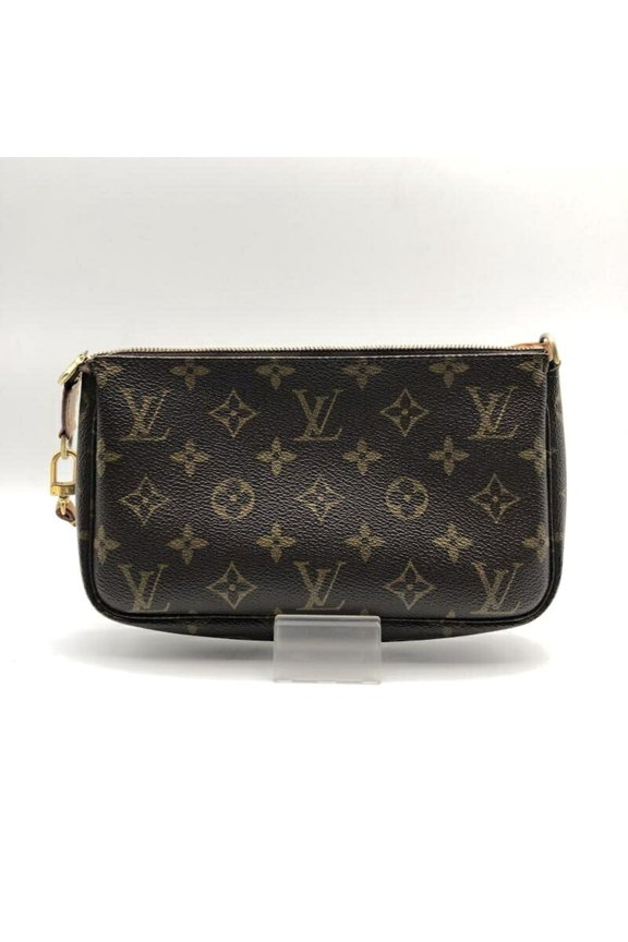 Pre-Owned LOUIS VUITTON Pochette Accessoires M51980 Louis Vuitton Brown Handbag