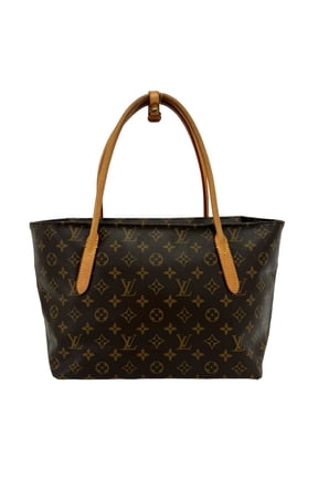 Pre-Owned LOUIS VUITTON Raspail PM Monogram Leather Tote Bag Handbag Business Brown b89-1