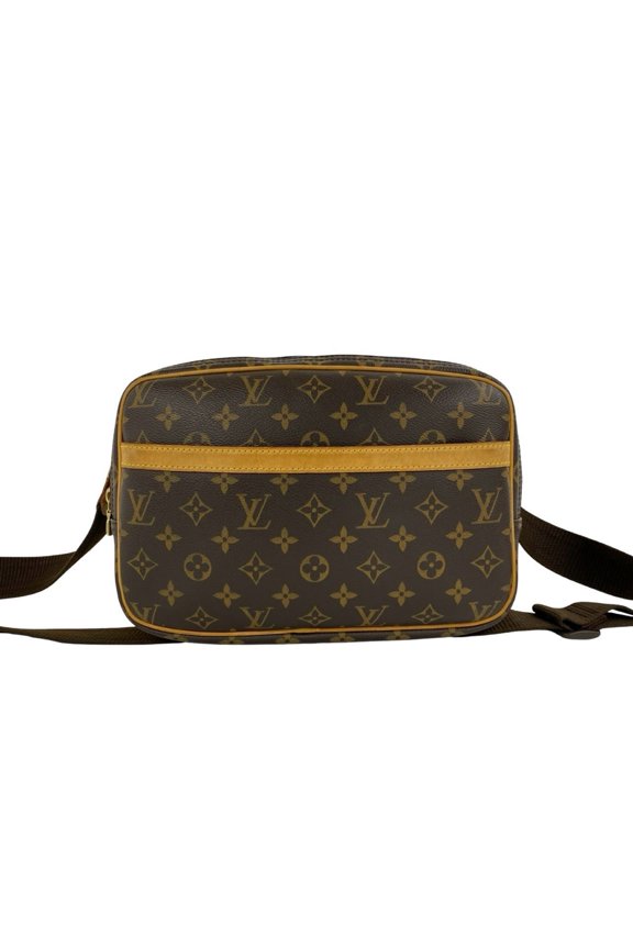 Pre-Owned LOUIS VUITTON Reporter PM Monogram Logo Pattern Leather Shoulder Bag/Pouch Brown 24268