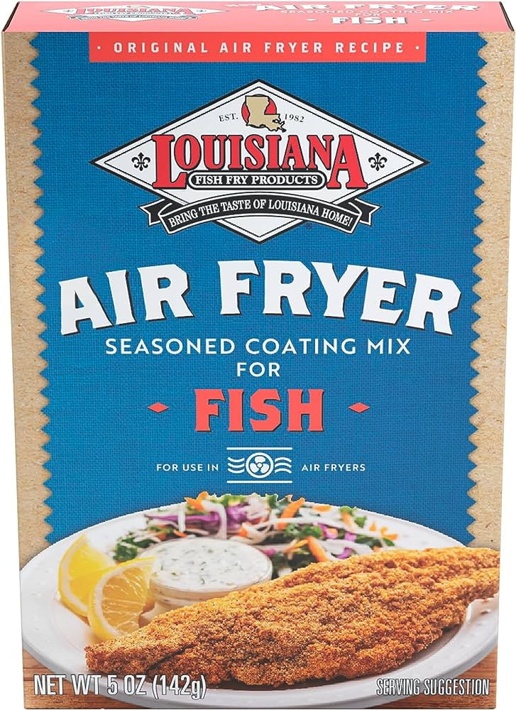 LOUISIANA FISH FRY MIX AIR FRY FISH COATING 5 OZ Pack of 6