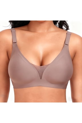 Smooth Wireless Bras for Women Push Up Bras Full Coverage Comfort No Underwire Supportive Bra