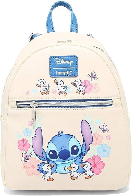 Loungefly Disney Stitch Floral with ducks Backpack  and Wallet - NWT Loungefly Disney Stitch With Ducks Mini Backpack | MadBagger  main image 2