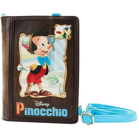 LOUNGEFLY DISNEY: CLASSIC BOOKS PINOCCHIO CONVERTIBLE CROSS BODY BAG  [APPAREL] Backpack
