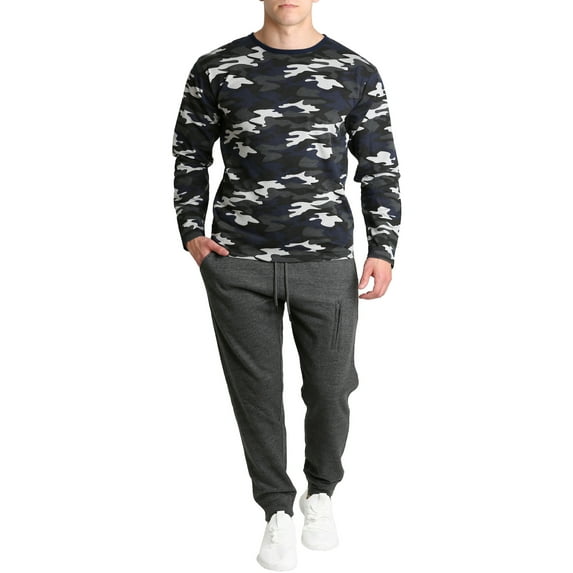 LOUNGEHERO, Adult Mens, Camo 2-Piece Pamajas Sleepwear Sets, Sizes S-XL