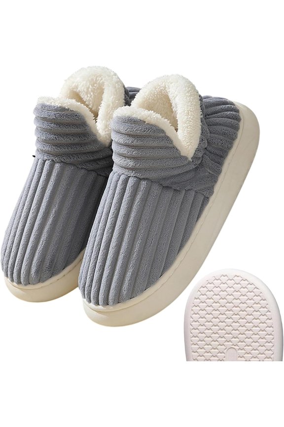 Hadanceo Sunshine Cloud Slippers, Thickened Plush Slipper with Soft Lining, Warm Cotton Boots Home Shoes for Women Men, Unisex Non-Slip Winter House Shoes