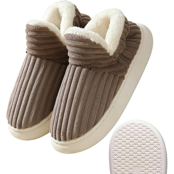 LOUQIBINE Hadanceo Sunshine Cloud Slippers, Thickened Plush Slipper with Soft Lining, Warm Cotton Boots Home Shoes for Women Men, Unisex Non-Slip Winter House Shoes