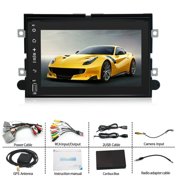 LOUVEROLA 1set Car Stereo Radio For Ford Mustang 2005-2009 7" Android 12