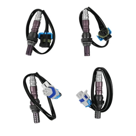 LOUVEROLA 4pcs O2 Sensor For 2003-2014 GMC Sierra Chevrolet Silverado 2500 3500 6.0L 234-4651 234-4669