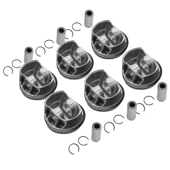 LOUVEROLA 6PCS Engine Pistons Rings 88mm For Mercedes-Benz W205 W212 X166 E400 M276 3.0T