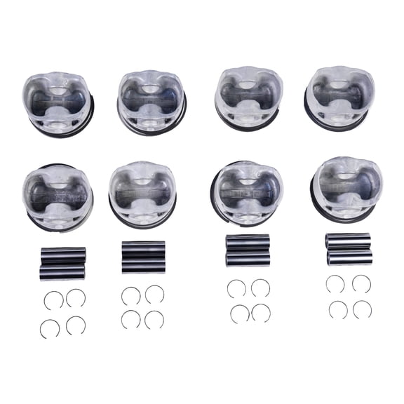 LOUVEROLA 8Pcs Pistons & Rings Set STD 84.5mm For Audi S6 S7 C7 A8 S8 4.0 TFSI CEU CGT CTG 079107066EN
