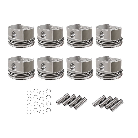LOUVEROLA 8pcs Pistons Rings Set 93mm For Porsche Cayenne Turbo S 955 9PA M48.50 M4850 4.5L V8 Twin Turbo