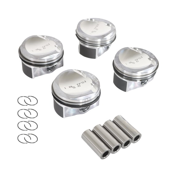 LOUVEROLA EA888 1.8T Engine 2 Piston Assembly (4 Pistons w/ Pin Buckle Rings Piston Rings)