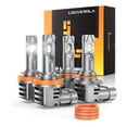 thumbnail image 1 of LOUVEROLA H11 9005 LED Headlight Bulbs Set, 1:1 Size H11/H9/H8 9005/HB3 600% Brighter LED Fog Lights, 6500K Cool White Halogen Replacement, 50000Hrs Lifespan, Plug and Play, Pack of 4, 1 of 9