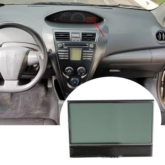 LOUVEROLA LCD Screen Dashboard Black Display Capabilities Cluster Instrument For Toyota 2008-2012 Toyota Vios