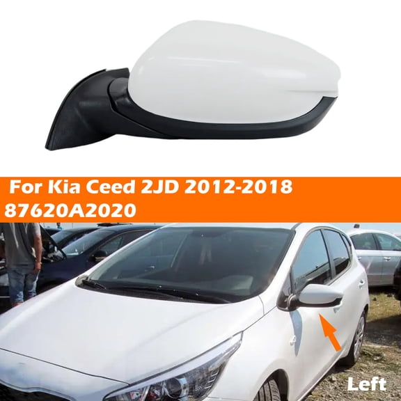 LOUVEROLA Rearview mirror assembly electric heating 5-wire manual folding for Kia Ceed 2JD 2012-2018 876104Y030 left