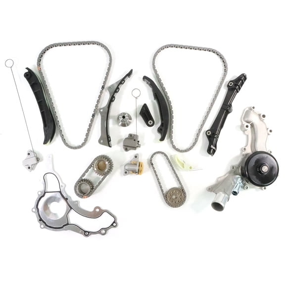 LOUVEROLA Timing Chain Kit Water Pump For 2011-2016 Chrysler Dodge Jeep 3.6L Pentastar