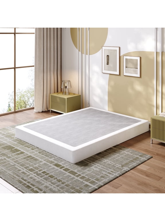 7 inch King Metal Box Spring, Heavy Duty Mattress Foundation with Fabric Cover, Easy Assembly, Noise Free