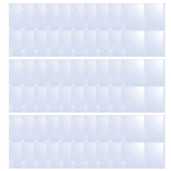 LOVARIA 30 Pcs 4 Pocket Page Protector Trading Card Sleeves Pages Card Double Baseball Card Sheets for Standard Size Card Sheets Protectors Fit for Sport Cards, Coupon, Business Cards, Pokemon Cards