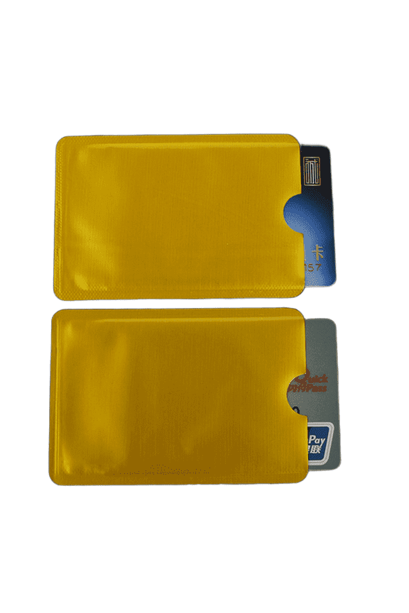 8Pcs Rfid Blocking Sleeves,Rfid Protection Rfid Blocking Card,Card Holder Card Covers for Debit Cards,Yellow