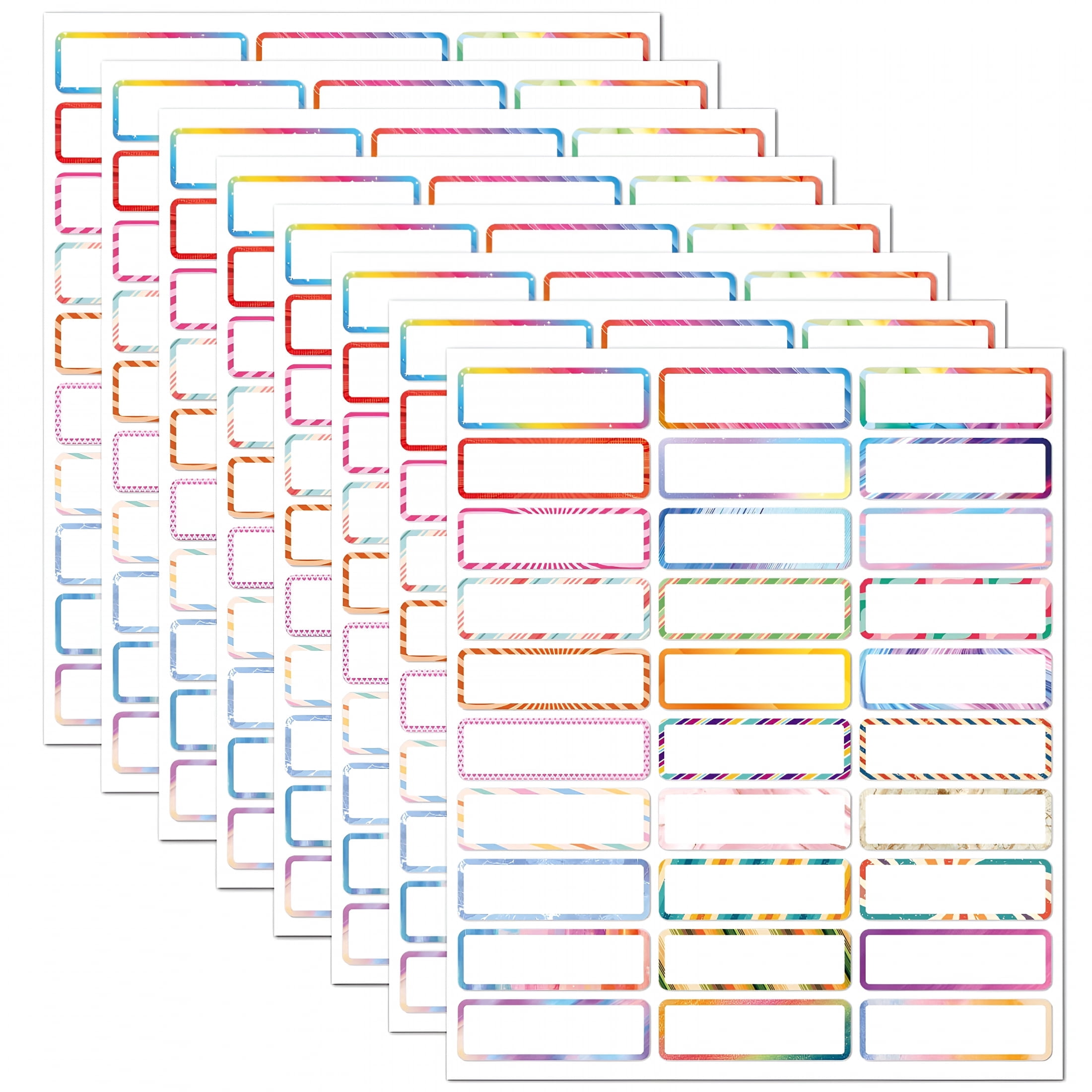 LOVARIA 8Pcs Waterproof Name Stickers Handwritten Water Cup Stickers ...
