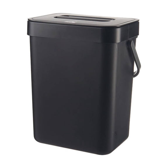 LOVARIA Compost Bin Kitchen,Durable Material Kitchen Composter,Kitchen Use Countertop Compost Bin,Black,3L
