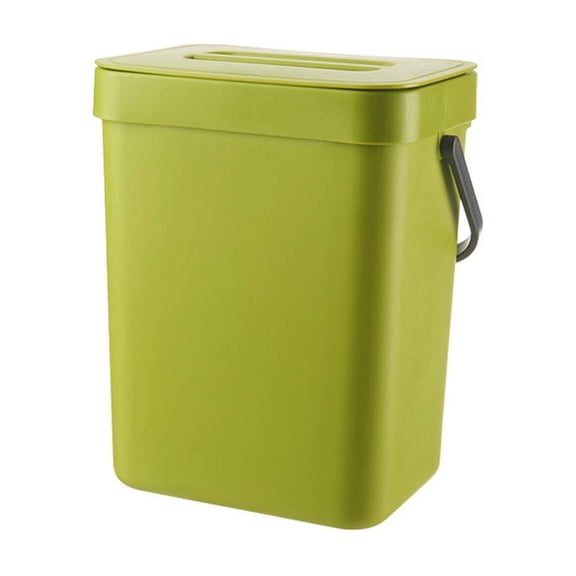 LOVARIA Compost Bin Kitchen,Flexible Placement Kitchen Composter,Moisture-Resistant Countertop Compost Bin,Green,3L