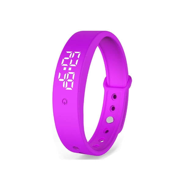 LOVARIA Smart Wristband,Automatic Temperature Monitor Wristband,Silent Vibrating Alarm Smart Bracelet,Rechargeable Smart Wristband for 30-Day Use