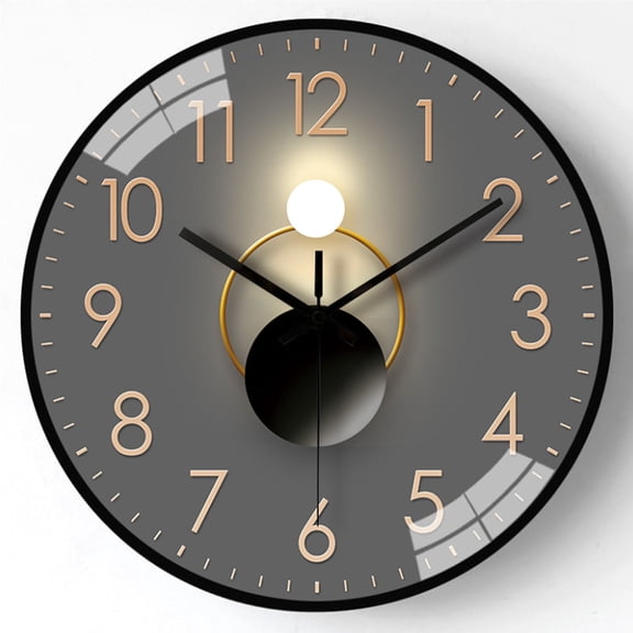 LOVARIA Stylish Wall Clock, Battery Operated Timepiece for Elegant Living Room Decor, Quiet Design Ideal for Bedroom, Perfect 8-Inch Decorative Clock