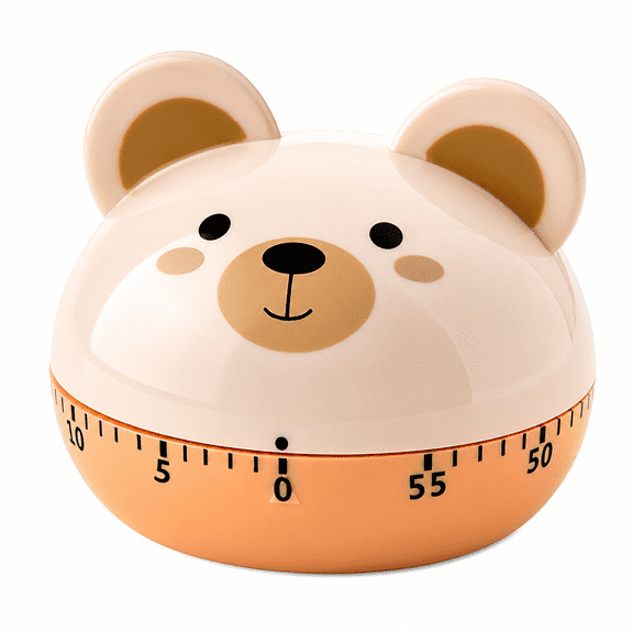 LOVARIA Timer,Cartoon Animal Design Visual Timer,Precise 60-Minute Timer Battery-Free Operation Shot Timer,Style1