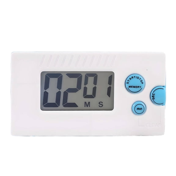 LOVARIA Timer,Music Alarm Kitchen Timer,Voice Alerts Night Light Display Visual Timer for Kids,Blue